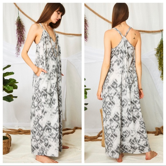 Penelope Tie Dye Wide Leg Most Fabulous Jumpsuit - Picture 2 of 2